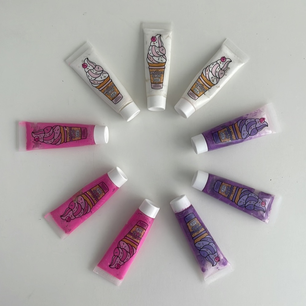 Whipped Soap Base - PINK - WHITE - PURPLE - Homemade Soap Essentials - Qty 6